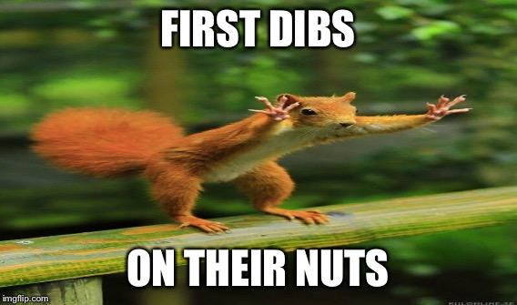 FIRST DIBS ON THEIR NUTS | made w/ Imgflip meme maker