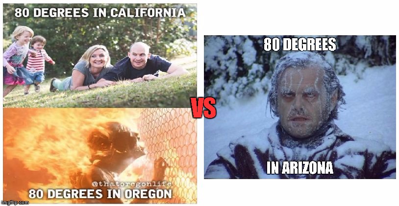 80 Degrees | VS | image tagged in 80 degrees | made w/ Imgflip meme maker
