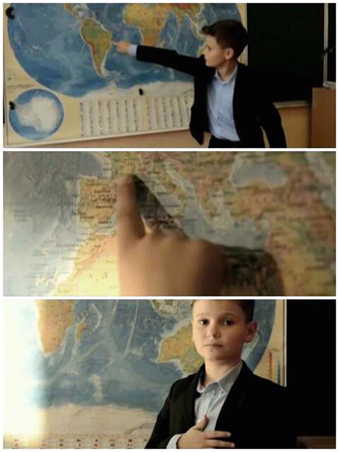 High Quality Kid and map Blank Meme Template