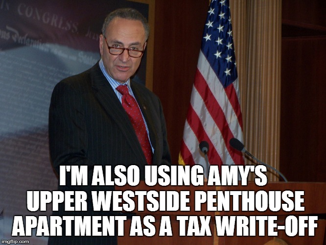 I'M ALSO USING AMY'S UPPER WESTSIDE PENTHOUSE APARTMENT AS A TAX WRITE-OFF | made w/ Imgflip meme maker