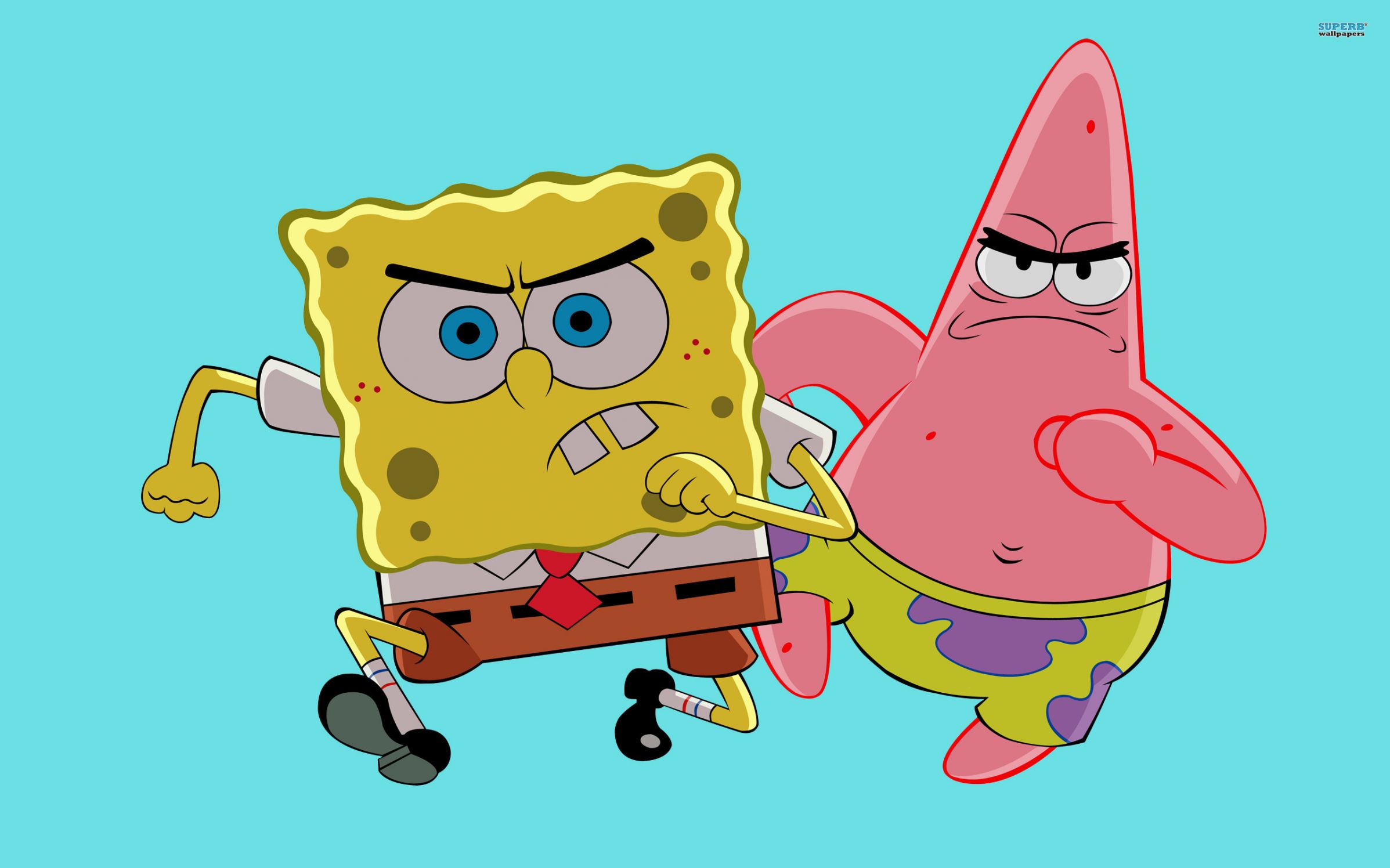 High Quality Spongebob and Patrick Blank Meme Template