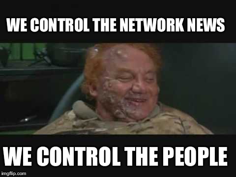 He who controls the news controls the country | WE CONTROL THE NETWORK NEWS; WE CONTROL THE PEOPLE | image tagged in control the spice,fake news,memes | made w/ Imgflip meme maker