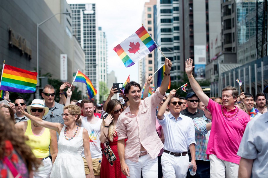 Trudeau Wynne Gay Pride Blank Meme Template