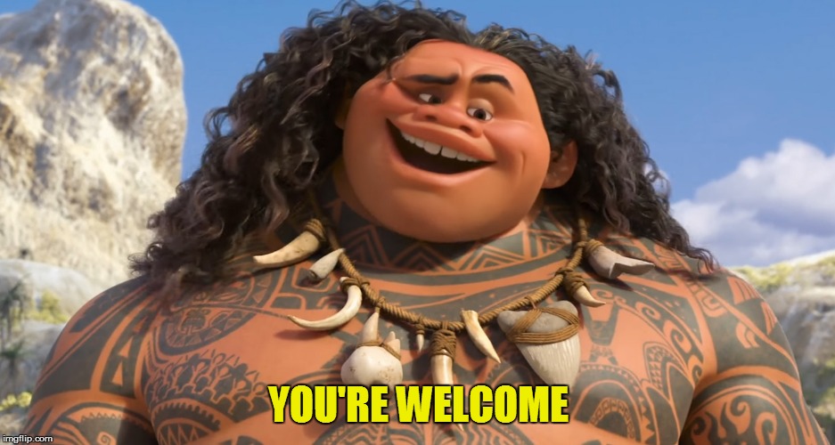 YOU'RE WELCOME | made w/ Imgflip meme maker