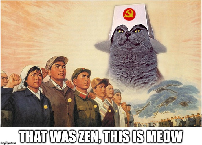 THAT WAS ZEN, THIS IS MEOW | made w/ Imgflip meme maker