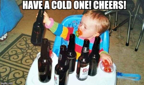 Here, grab one of mine | HAVE A COLD ONE! CHEERS! | image tagged in beer cheers cold one | made w/ Imgflip meme maker