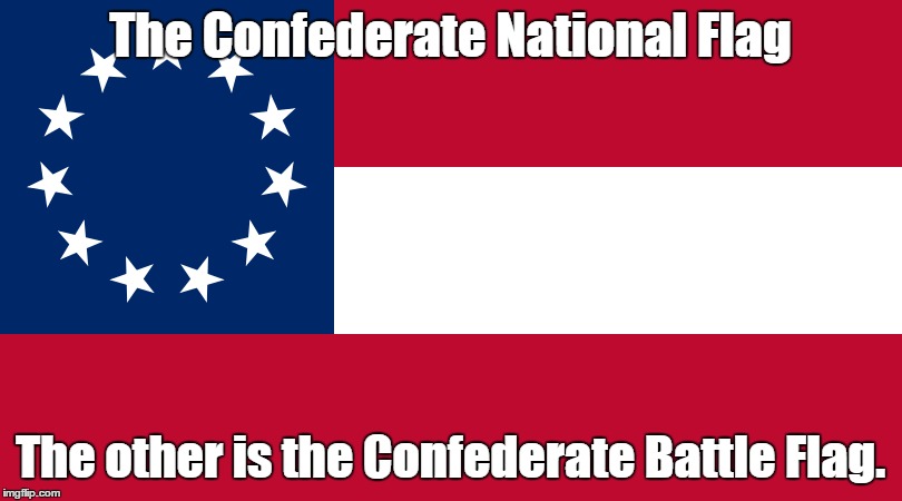 Confederate National Flag | The Confederate National Flag; The other is the Confederate Battle Flag. | image tagged in confederate,confederate flag,national flag,flag,real confederate flag | made w/ Imgflip meme maker