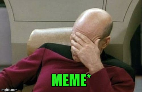 Captain Picard Facepalm Meme | MEME* | image tagged in memes,captain picard facepalm | made w/ Imgflip meme maker