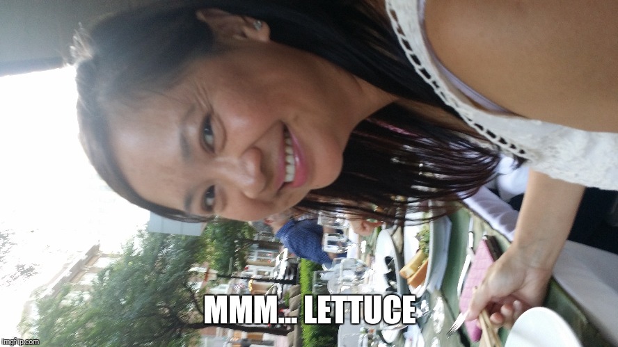 I Love Lettuce Wraps | MMM... LETTUCE | image tagged in vince vance,asian girl,lettuce is so good,vegan,vegans,vegan logic | made w/ Imgflip meme maker