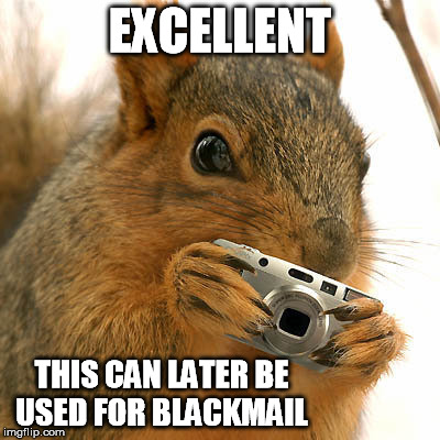 EXCELLENT THIS CAN LATER BE USED FOR BLACKMAIL | made w/ Imgflip meme maker