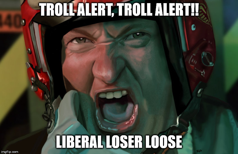 TROLL ALERT, TROLL ALERT!! LIBERAL LOSER LOOSE | image tagged in troll alert | made w/ Imgflip meme maker