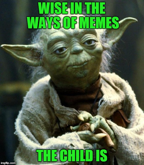 Star Wars Yoda Meme | WISE IN THE WAYS OF MEMES THE CHILD IS | image tagged in memes,star wars yoda | made w/ Imgflip meme maker