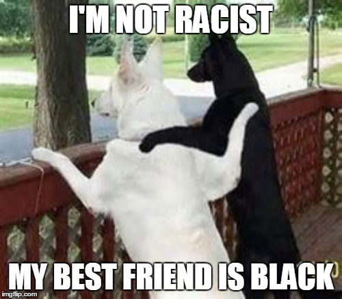 I'M NOT RACIST MY BEST FRIEND IS BLACK | made w/ Imgflip meme maker