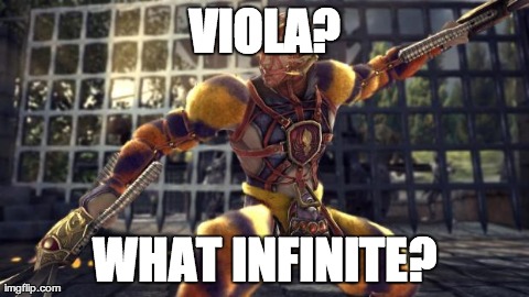 VIOLA? WHAT INFINITE? | image tagged in voldo | made w/ Imgflip meme maker