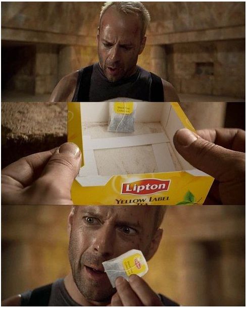 Bruce Willis Lipton Blank Meme Template