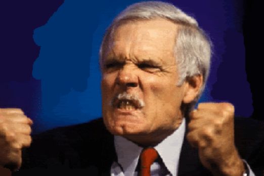 High Quality Ted Turner Blank Meme Template