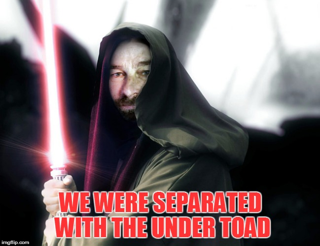 WE WERE SEPARATED WITH THE UNDER TOAD | made w/ Imgflip meme maker