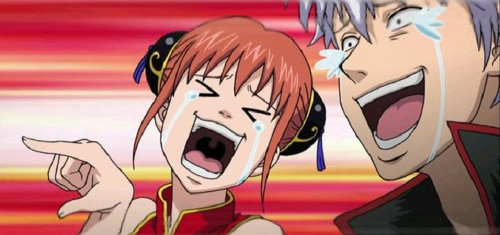 High Quality Gintama crying laugh Blank Meme Template