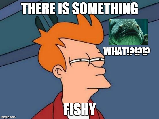 Futurama Fry Meme | THERE IS SOMETHING; WHAT!?!?!? FISHY | image tagged in memes,futurama fry | made w/ Imgflip meme maker
