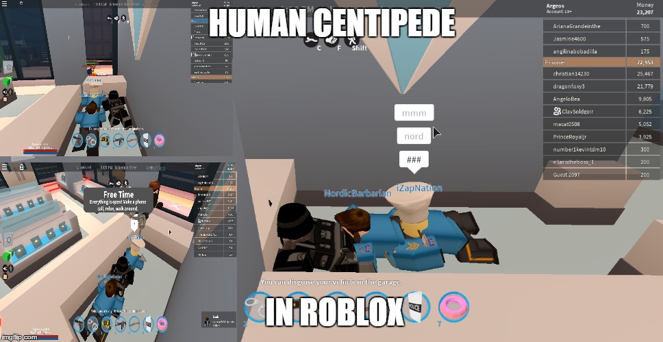 HUMAN CENTIPEDE; IN ROBLOX | made w/ Imgflip meme maker
