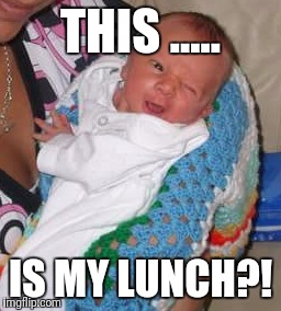 Lunch | THIS ..... IS MY LUNCH?! | image tagged in lunch | made w/ Imgflip meme maker