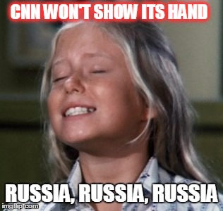 CNN pleasures itself | CNN WON'T SHOW ITS HAND; RUSSIA, RUSSIA, RUSSIA | image tagged in cnn russia,russia | made w/ Imgflip meme maker