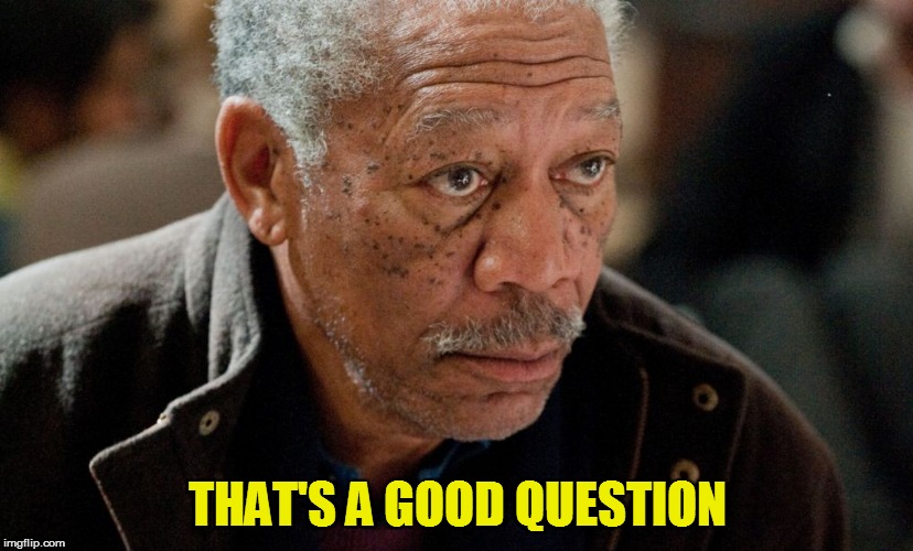 Morgan Freeman | THAT'S A GOOD QUESTION | image tagged in morgan freeman | made w/ Imgflip meme maker