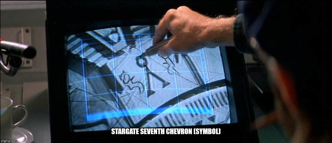 STARGATE SEVENTH CHEVRON (SYMBOL) | made w/ Imgflip meme maker