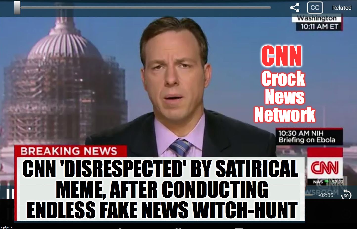 CNN Crock News Network | made w/ Imgflip meme maker