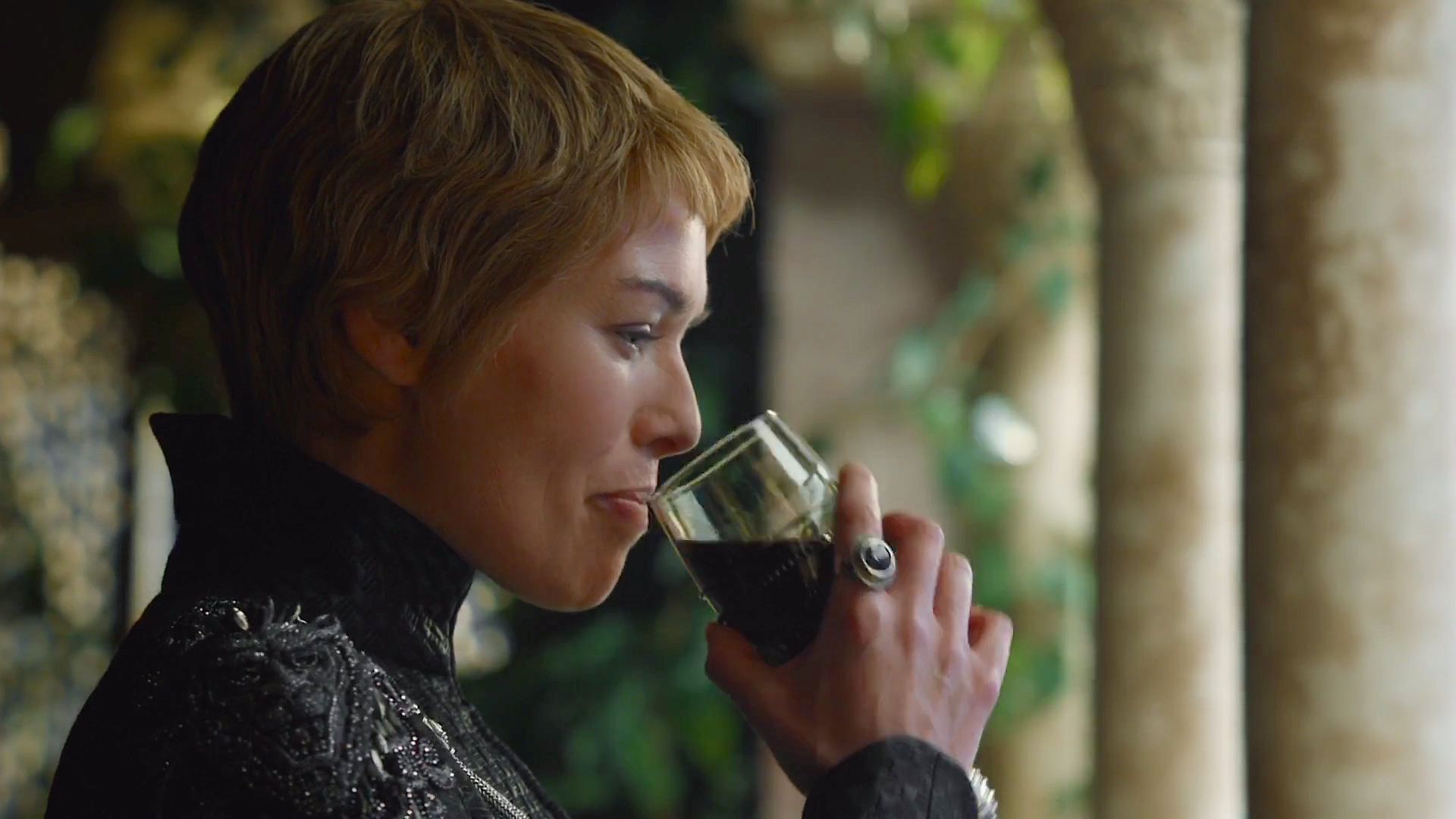 Cersei sips wine Blank Meme Template