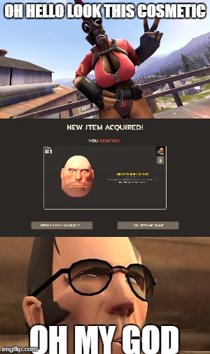 OH HELLO LOOK THIS COSMETIC OH MY GOD | made w/ Imgflip meme maker