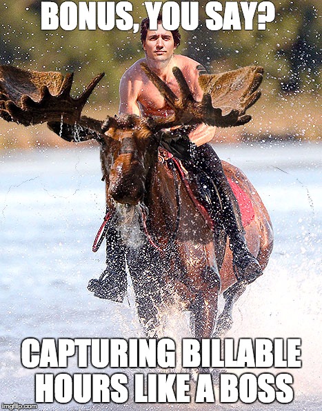Canada Eh? | BONUS, YOU SAY? CAPTURING BILLABLE HOURS LIKE A BOSS | image tagged in canada eh | made w/ Imgflip meme maker