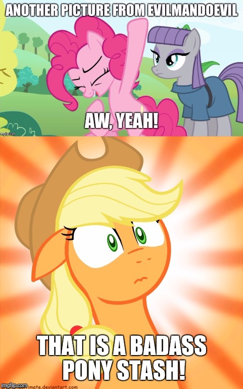 THAT IS A BADASS PONY STASH! | made w/ Imgflip meme maker