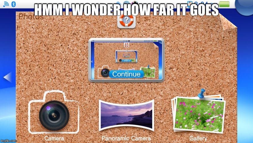 HMM I WONDER HOW FAR IT GOES | image tagged in screens and more screens | made w/ Imgflip meme maker