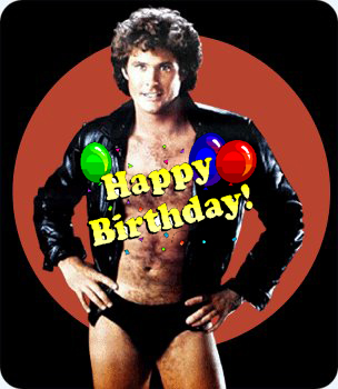 Hasselhoff birthday Blank Meme Template