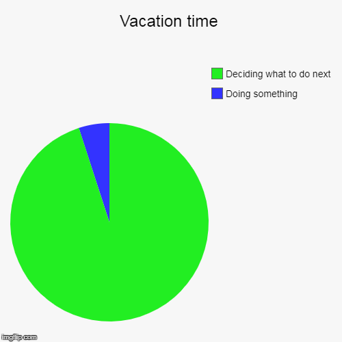 With Family Especially  | image tagged in funny,pie charts,vacation | made w/ Imgflip chart maker