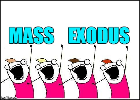 MASS    EXODUS | made w/ Imgflip meme maker