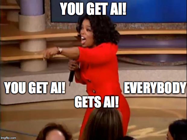 oprah everyone gets a car gif