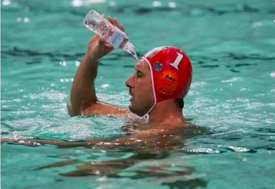 Waterbottle Swimmer Blank Meme Template