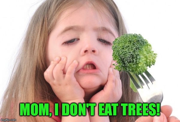 MOM, I DON'T EAT TREES! | made w/ Imgflip meme maker