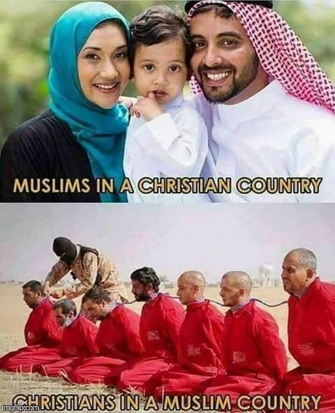 LET ME KNOW WHEN YOURE READY FOR SOME REAL TRUTH! credit: Milo | MUSLIMS IN A CHRISTIAN COUNTRY; CHRISTIANS IN A MUSLIM COUNTRY | image tagged in dank memes | made w/ Imgflip meme maker