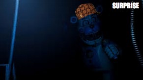 Funtime Freddy says hi | SURPRISE | image tagged in funtime freddy says hi,scumbag | made w/ Imgflip meme maker