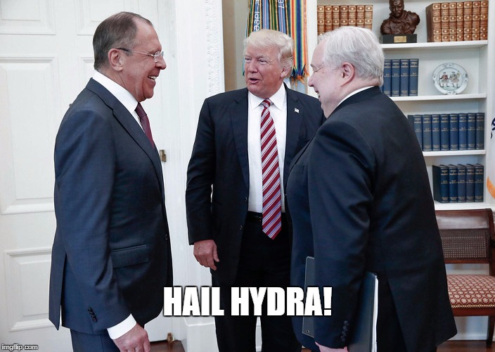HAIL HYDRA! | image tagged in trump_russia | made w/ Imgflip meme maker