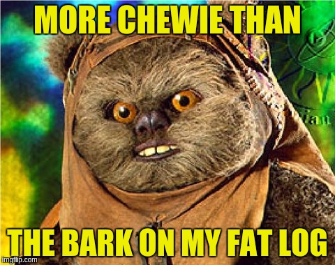 MORE CHEWIE THAN THE BARK ON MY FAT LOG | made w/ Imgflip meme maker