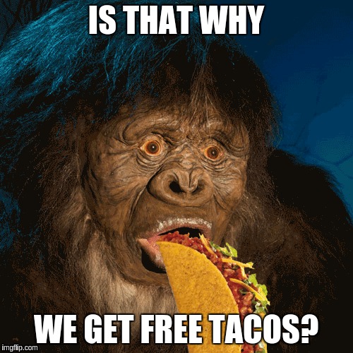 IS THAT WHY WE GET FREE TACOS? | made w/ Imgflip meme maker