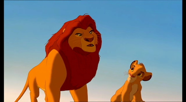 High Quality mufasa&simba Blank Meme Template