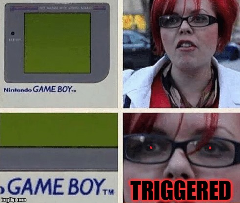 Bring Back the 90's, I'm Scared.  Gameboy Week | TRIGGERED | image tagged in gameboy week,gameboy,90's,triggered,feminist | made w/ Imgflip meme maker
