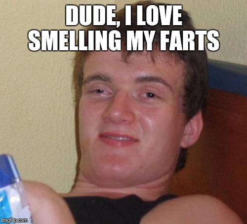10 Guy Meme | DUDE, I LOVE SMELLING MY FARTS | image tagged in memes,10 guy | made w/ Imgflip meme maker