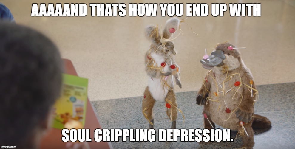 AAAAAND THATS HOW YOU END UP WITH; SOUL CRIPPLING DEPRESSION. | image tagged in transgender,pop culture,low effort | made w/ Imgflip meme maker