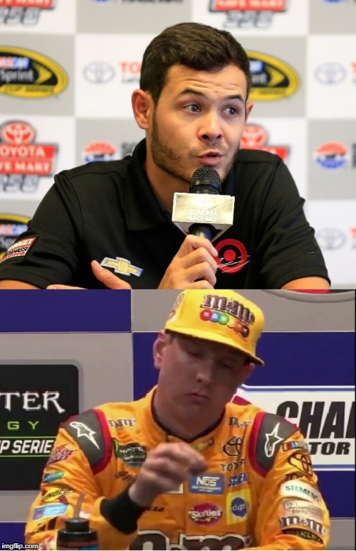 image tagged in kyle vs kyle,nascar,kyle busch | made w/ Imgflip meme maker